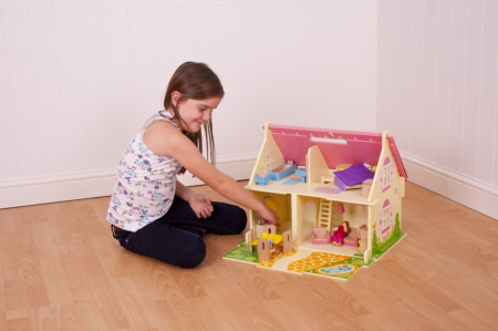 Casuta din lemn pentru papusi - Flowers [5]