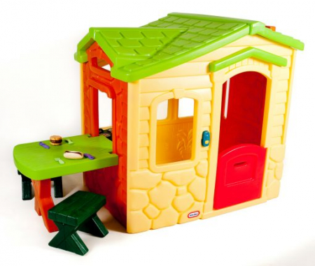 Jucarii de exterior - Casuta Picnic Cu Terasa - Crem Little Tikes