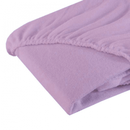 Cearsaf Fiki Miki cu elastic frotir Bumbac mov 120/60 cm [1]