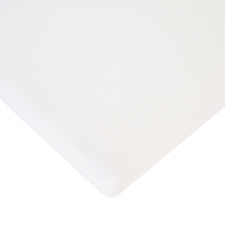 Cearsaf saltea 50x90 cm Childhome, Bumbac Organic Alb