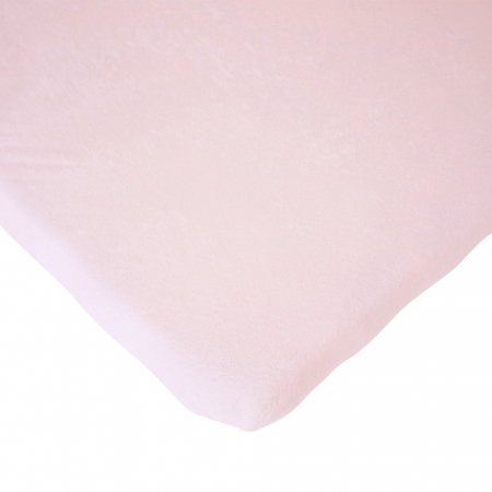 Lenjerii patut bebe - Cearsaf saltea 75x95 cm Childhome, Tricot Roz