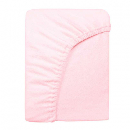 Cearsaf saltea 75x95 cm Childhome, Tricot Roz [1]