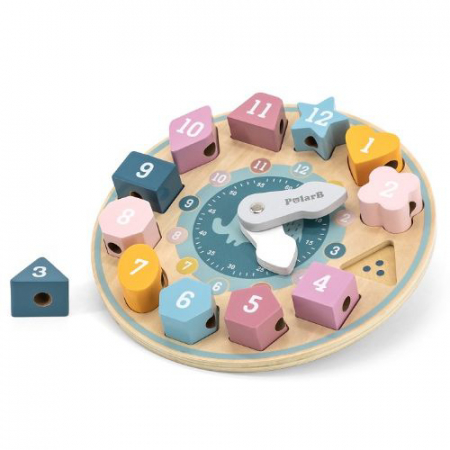 Jucarii educative - Ceas educativ cu forme geometrice PolarB