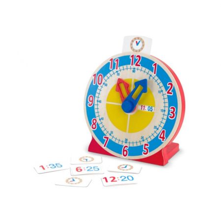 Jucarii educative - Ceas educativ din lemn Melissa and Doug