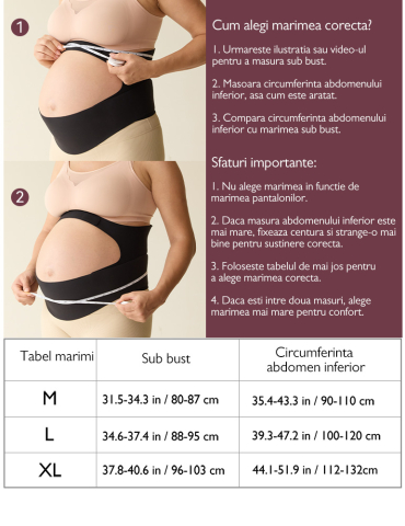 Centrura gravide Momcozy pentru sustinerea greutatii abdominale Skin XL [7]