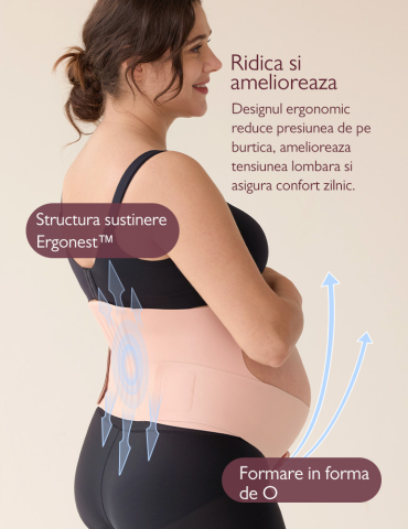 Centrura gravide Momcozy pentru sustinerea greutatii abdominale Skin XL [8]