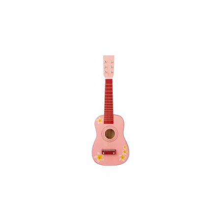Jucarii muzicale - Chitara - roz cu flori New Classic Toys