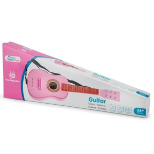 Chitara roz din lemn pentru copii New Classic Toys [4]