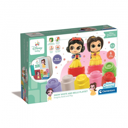 Jucarii bebelusi - Set cuburi moi Disney – Alba ca Zapada si Belle