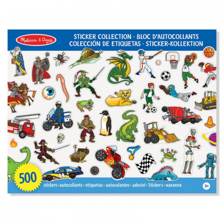Arta si creatie - Colectia de abtibilduri Melissa and Doug Albastru