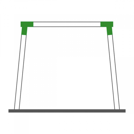 Coltar Universal forma patrata, unghi oblic, Verde [2]