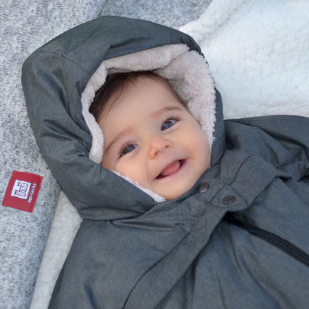 Combinezon Red Castle T-zip 0-6 luni Grey [2]