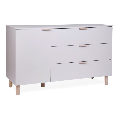 Camera copii si bebelusi - Comoda Childhome Clay 137x77x98 cm cu masa de infasat