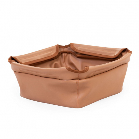 Scaune masa bebe - Cos accesorii pentru scaun de masa Childhome Evolu, aspect piele Maro