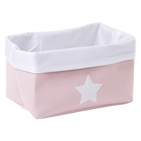 Cos depozitare panza Childhome 32x20x20 cm, Roz [0]