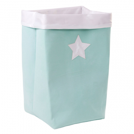 Decoratiuni - Cos depozitare panza Childhome 32x32x60 cm, Menta