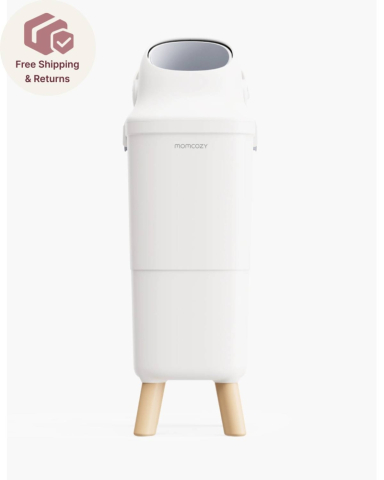 Produse pentru baie - Cos scutece Momcozy cu sistem triple-seal anti-miros 22L