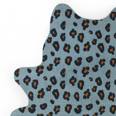 Covor Bumbac Childhome 145x160 cm, Leopard Albastru [1]