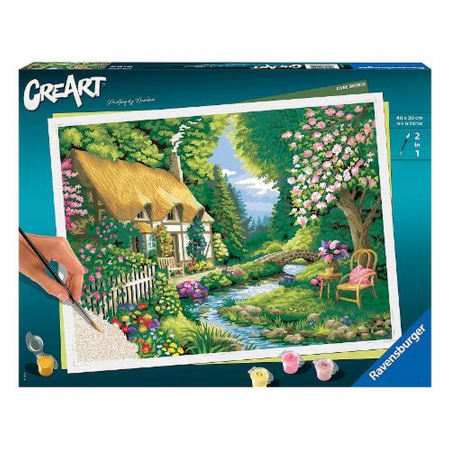 Arta si creatie - Creart - Pictura Casuta Pe Malul Raului