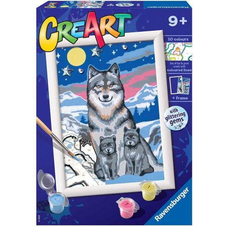 Creart - Pictura Familie De Lupi [1]