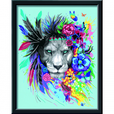 Arta si creatie - Creart - Pictura Leu Colorat