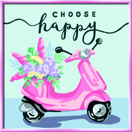 Arta si creatie - Creart - Pictura Scuter Choose Happy