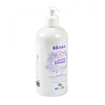 Gel de dus corp si par pentru bebelusi Beaba 500 ml, Certificat Organic [1]