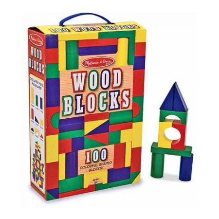 Cuburi din lemn colorate Melissa and Doug 100 [0]
