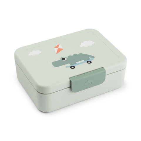 Masa bebelusului - Cutie pentru pranz cu separator Done by Deer Playground Verde