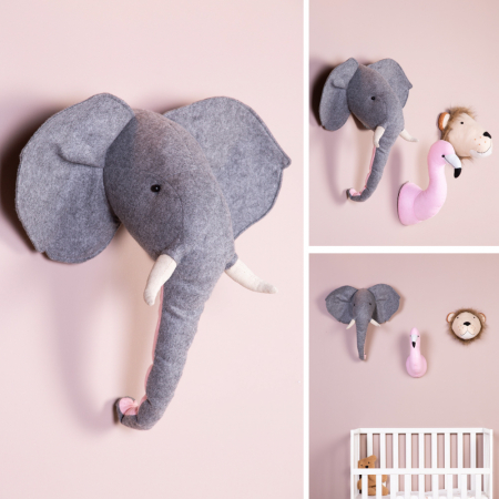Decoratiune perete Childhome 15x28x36 cm, Elefant [2]