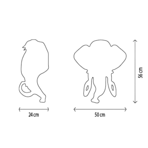 Decoratiune Wild & Soft Cap de Mamut - Arthur [4]
