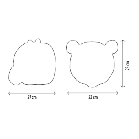 Decoratiune Wild & Soft Cap de Urs Panda - Thomas [4]