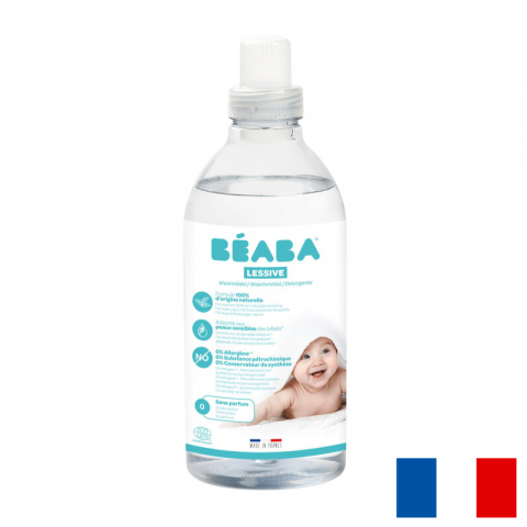 Produse pentru baie - Detergent de rufe lichid Beaba fara parfum, 1 L/16 spalari, Certificat Ecocert