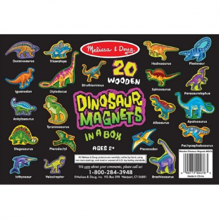 Dinozauri din lemn cu magneti Melissa and Doug [0]