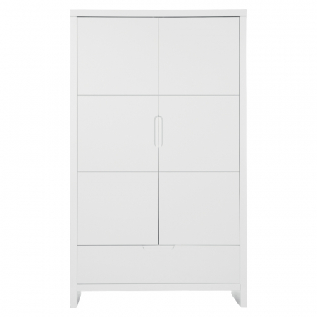 Mobilier camera copii - Dulap Childhome Quadro White 110x58x185 cm, MDF Alb
