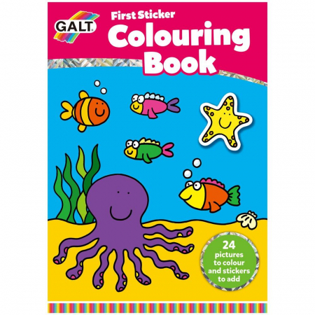 Arta si creatie - Early Activities: Prima carte de colorat cu abtibilduri