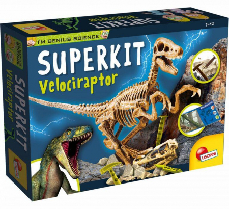 Jocuri educative - Descopera fosile – Kit Velociraptor pentru copii