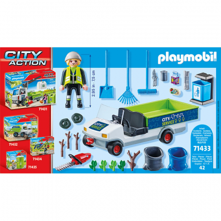 Figurine Maturator de Strazi cu Vehicul Playmobil [2]