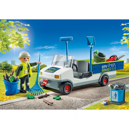 Figurine Maturator de Strazi cu Vehicul Playmobil [3]