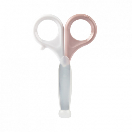 Produse pentru baie - Forfecuta Beaba cu protectie varf Old Pink