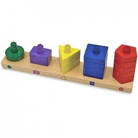 Jucarii bebelusi - Forme de sortat si stivuit Melissa and Doug