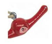 Franghie cu manere - Ventolino Rosu - 2,55 m [2]