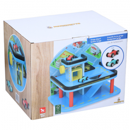 Jucarii de rol - Garaj din lemn Marionette 3 piese