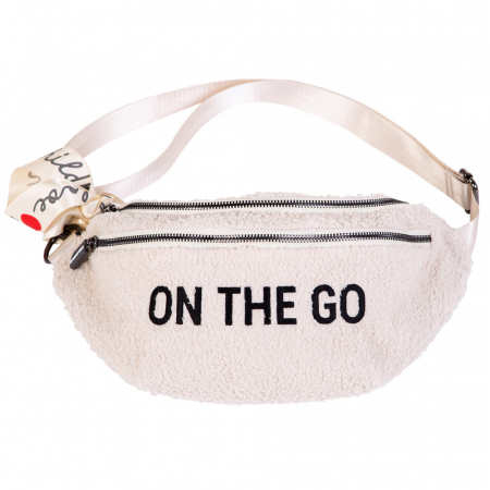 Genti bebe - Geanta Childhome Banana On The Go Teddy Alb