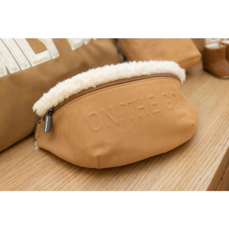 Geanta Childhome Banana On The Go aspect piele intoarsa Bej [3]