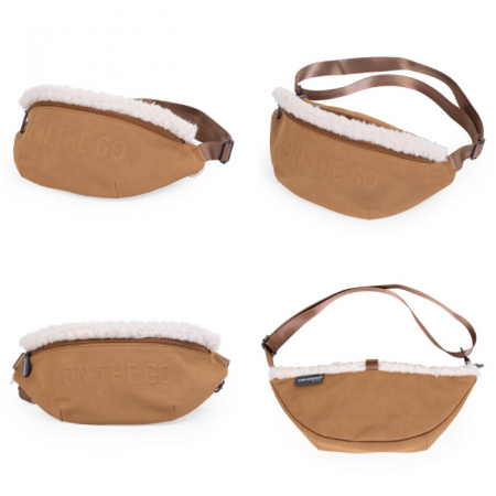 Geanta Childhome Banana On The Go aspect piele intoarsa Bej [1]