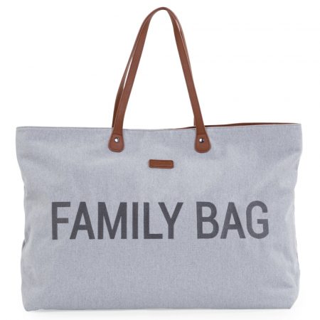 Resigilate - Geanta Childhome Family Bag Canvas Gri - Resigilat
