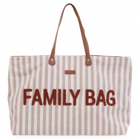 Genti bebe - Geanta Childhome Family Bag Nude/Alb