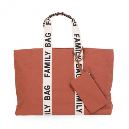 Resigilate - Geanta Childhome Family Bag Signature Ruginiu- Resigilat