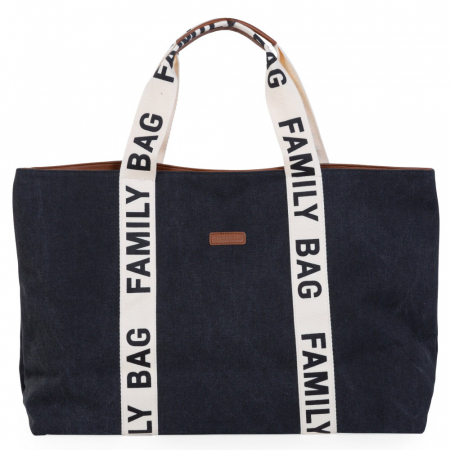 Genti bebe - Geanta Childhome Family Bag Signature Negru